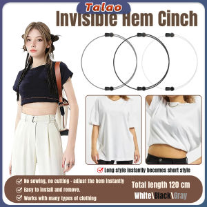 Talao Adjustable Elastic Waist Belt T-Shirt Shirt Top Hemming Tool Casual Belt Clothes Shortening Tool 1Pc