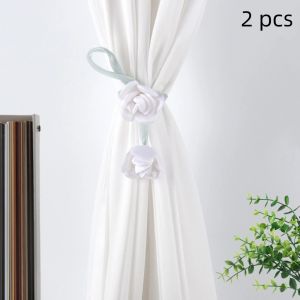 SKJK STUDIO 2 PCS Có thể điều chỉnh Dây buộc rèm hoa tulip Thời trang Đẹp tuyệt vời Khóa rèm Phụ Kiện Rèm Cửa Thanh lịch Dây buộc rèm Trang chủ