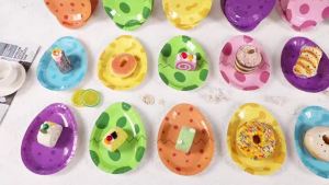 Sunbeauty New Design Plates Party Animals Tiger and Zebra Face Plate Party Paper Plates Set