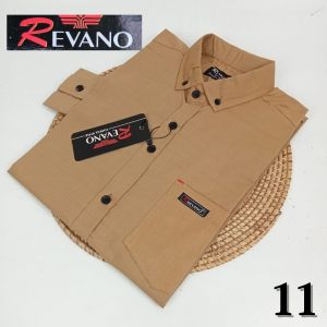Baju Kemeja cowok tren 2023 bahan sigaret polos lengan panjang