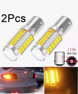 ไฟเลี้ยวกระพริบ ไฟถอยหลัง 1156 BA15S P21W หลอดไฟเลี้ยวledสีส้ม33ชิป รุ่นLED.BACK s.25(7.5w)ขั้วตรง (ราคาต่อ1คู่)