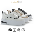 Luxus Reina Sepatu Sneakers Sepatu Sneakers Wanita Import Sport Shoes Cream LX1005. 