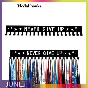 JUNLIi Medal Display Rack Metal Medal Hanger Holder Organizer Wall Mounted Large Capacity Award Holder For Race Soccer Karate