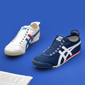 Original Tiger Shoes Classic Dark Blue White Mens and Womens Canvas Non-slip Lazy Shoes Comfortable Breathable Casual Sports Shoes D3K0N5099