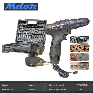 Nankai Japan Technology 12V 10mm Mesin Bor Cas Murah 2 Baterai cordless Besar 10 mm 12 Volt Full Set Lengkap ACC - MDON RYU