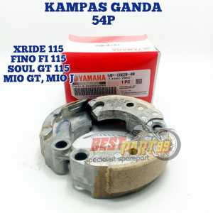Kampas Ganda YAMAHA 54P MIO GT FINO FI 125 X RIDE 125 SOUL GT 125 MIO J KUALITAS ORIGINAL ORI ASLI BERMUTU/KAIN REM MEMILIKI KAPASITAS YANG BAGUS AHM