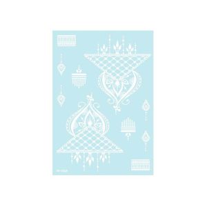 MISSLADY White Luminous Henna Tattoo Sticker Leg Arm Wedding Tool Body Art Sticker Fashion Long Lasting Lace Temporary Tattoo Women/Lady