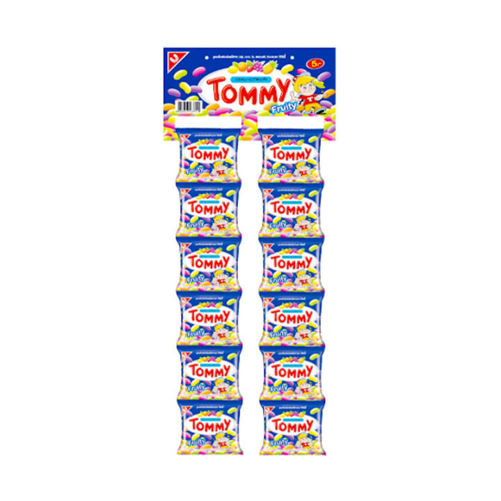 Tommy Jelly Beans ทอมมี่ เยลลี่บีน ลูกอมเคี้ยวหนึบ กลิ่นผลไม้ 18 กรัม ...