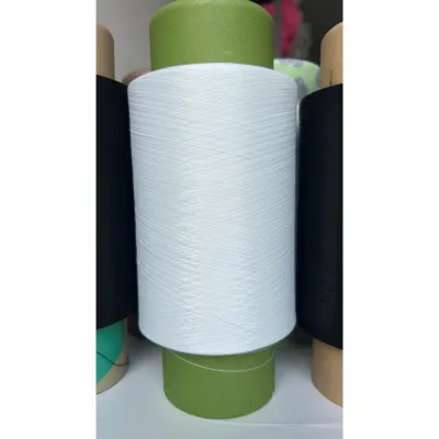 Cuộn chỉ tơ vắt sổ màu trắng màu đen dùng cho máy may công nghiệp – Sợi 150