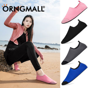 ORNGMALL รองเท้าลุยน้ำสำหรับผู้หญิงใส่ในฤดูร้อนเท้าเปล่าชายหาดชายทะเลว่ายน้ำเล่นกีฬาลุยน้ำรองเท้าใส่ลุยน้ำนิ่มแห้งง่ายสำหรับผู้หญิง