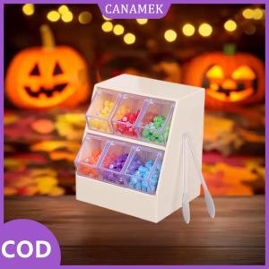 CANAMEK✨ 1 bộ mini siêu thị cảnh trang trí 1 12 Mô phỏng kẹo hiển thị giá ngăn kéo tủ Mô hình nhà Búp bê trang trí nội thất