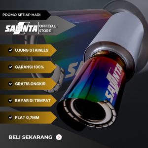 Savinta Knalpot Racing Mobil Manual Matic GTSv3 Stainles Suara Bass Empuk Adem Bulat