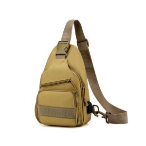 Tactical Chest Bag for Men Outdoor Sports Waterproof Single Shoulder Bag Large-capacity Crossbody Sling Bag for Travel