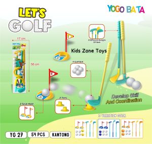 KZT Mainan Edukasi Anak Stik Golf Set Dengan Bola Lengkap / Lets Play Super Golf YG27