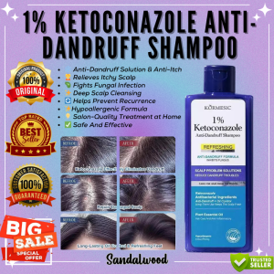 Best Seller PROFESSIONAL 1% KETOCONAZOLE ANTI-DANDRUFF TREATMENT SHAMPOO 265ML | Hypoallergenic Formula | Fast Acting Relief & Effective For Dry & Flaky Scalp | Oil Control and Itch Relief | Revitalizing Treatment for Thinning Hair & Itchy Scalp