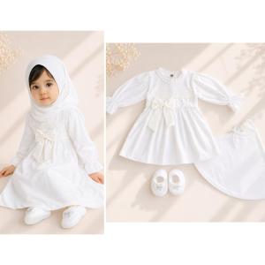BUNNY / PURE WHITE SUIT dress baju topi sepatu pakaian anak bayi perempuan cewek lucu murah terlaris cod berkualitas owen baby shop ara pinky sweety PARLA  aqiqah jasmine  edelweiss PHOEBE PHABA SYIFA GOLDEN ROSE ballerina ALBA