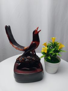 Asbak Unik Bentuk Burung Murai Warna Coklat Premium