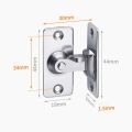 Door Lock 90 Degree Barn Door Latch Sliding Screen Bolt Stainless Steel Hook Bolt Window Cabinet Right Angle Gate Locks Hardware. 