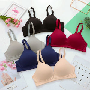 Soft Comfortable Big Size Bras Lady Foam Wireless Padded Brallete Push Up Bra For Women