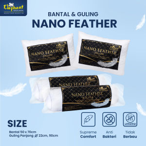 Elephant Set Bantal + Guling Nano Feather