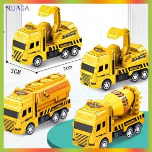 RUASA Kids Toys Car Inertia Sanitation Truck Models Pull Back Engineering Vehicle Fire Engine Boys Toys For Children Gift