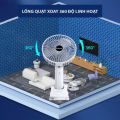 Quạt tích điện mini 4 in 1, quạt cầm tay mini kẹp bàn 3 tốc độ gió, làm mát cực nhanh, không gây tiếng ồn, sạc USB nhỏ gọn tiện lợi. Bảo hành 12 tháng. 