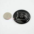 NEW smart BRABUS Automobile logo stickers paper machine cover label babs rear label random labeling ting. 