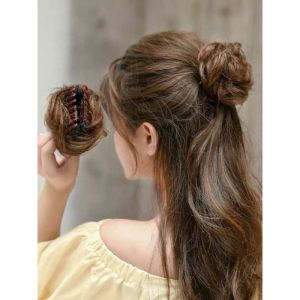 [ hàng hót bao đẹp ] tóc giả nữ búi gấp mini tóc bối kẹp tóc búi giả