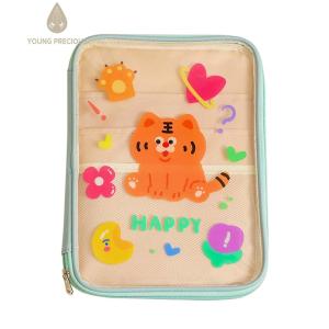 เคสแท็บเล็ต PVC ใสพิมพ์ลายการ์ตูนกระเป๋าใส่แล็ปท็อปสำหรับ iPad กระเป๋าเก็บของ