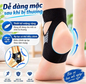 Băng Cổ Chân Thể Thao Co Giãn Ôm Gọn – Dây Quấn Điều Chỉnh Cho Chạy Bộ Gym Và Fitness