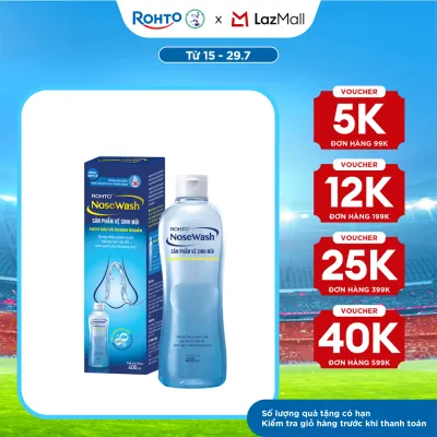 Dung dịch rửa mũi tiện dụng Rohto NoseWash (Bình thay thế) 400ml