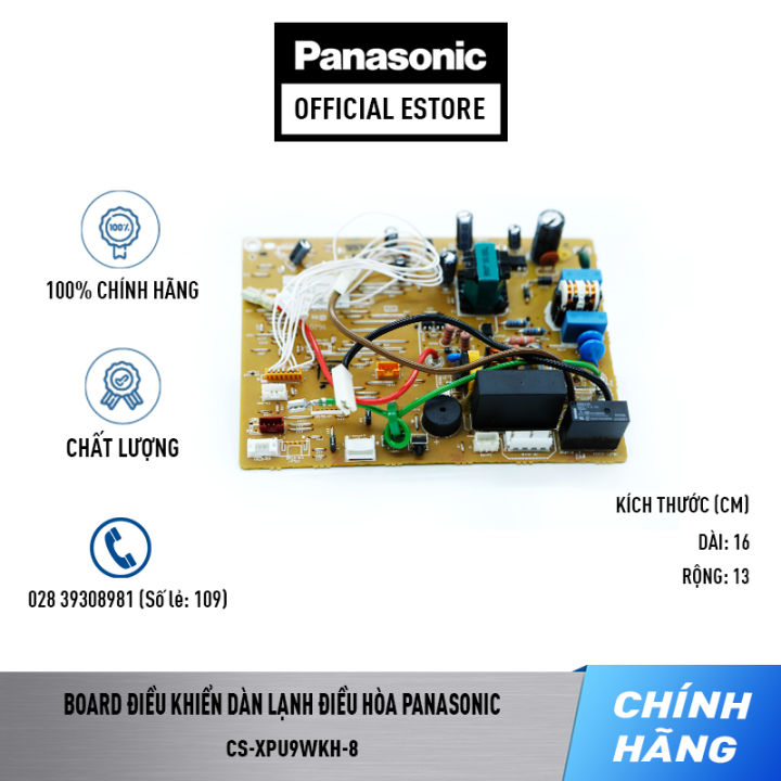 Board điều khiển dàn lạnh điều hòa Panasonic Model CS-XPU9WKH-8 - Bo chính dàn lạnh máy lạnh Panasonic Model CS-XPU9WKH-8