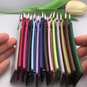 1Pc PU Leather Charm Keychain Car Keyring Backpack Charm Buckle DIY Handmade Accessories