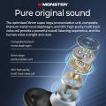 Monster Open Ear AC100 หูฟังบลูทูธไร้สาย กันน้ํา ควบคุมสัมผัส สําหรับเล่นกีฬา. 