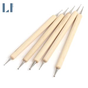 Set 5 cọ chấm bi hai đầu nhiều size. Bút chấm bi vẽ nail vẽ tranh tạo hình đất sét