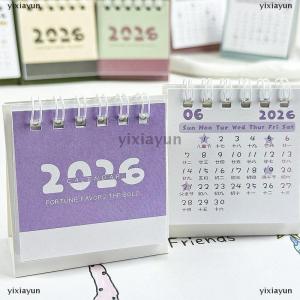 [COD] yixiayun 2026 Mini Simple Calendar Small Desk Calendar Creative Calendar Planner Desktop Decoration Office Stationery