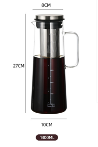 Cold Brew Coffee Pot Coffee Maker Dual Use Filter Coffee Tea Pot Espresso Ice Drip Maker Glass Pots Reusable Detachable