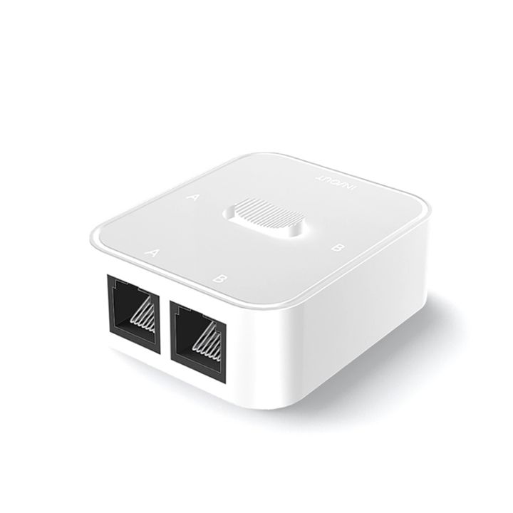 1 PCS 2 Port RJ45 LAN CAT6 Switch Selector 1000Mbps 2 in 1 OutRJ45 ...