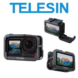 TELESIN Metal Housing Cage Utility Frame Protector Case for DJI Osmo Action 6 5 4 3