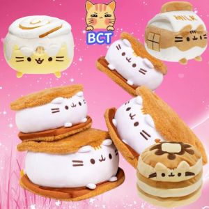 Pusheen Sandwich Biscuit Cat Throw Pillow Pusheen The Cat Plush Toy Cat Doll Soft Stuffed Pillow for Girlfriend Girls Children Birthday