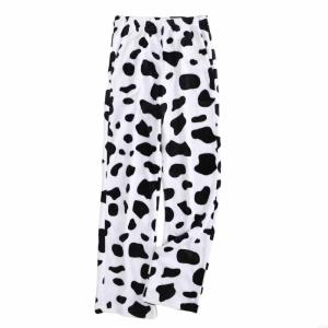 Womens soft and plush plaid pajama pants comfortable wide-leg casual pajamas with pockets F3MD