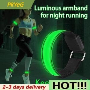 PkYeG Charging LED Luminous Night Running Safety Outdoor Reflective Arm Band