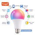 BOIO Tuya smart bulb E27 9W 15W WIFI/ Bluetooth bulb RGBCCT RGB Bulb mobile phone control led bulb Work WIth Smart Life APP And Tuya. 