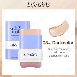 Flawless Foundation Stick with Brush Full Coverage Foundation Waterproof Foundation and Concealer