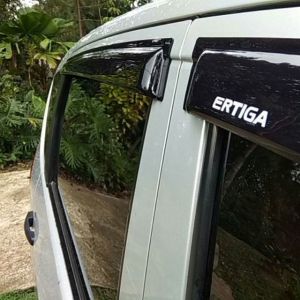 Suzuki Ertiga 2014-18 Black Rain Guard Door Window Visor for Cars Exterior Accessories.
