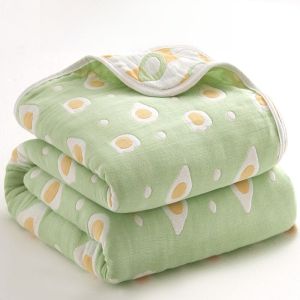 unfeisha Pure Cotton Summer Thin Six-Layer Towel Blanket Cool Sensation Baby Infant Single Double Size Cotton Yarn Blanket Lightweight M9K1F
