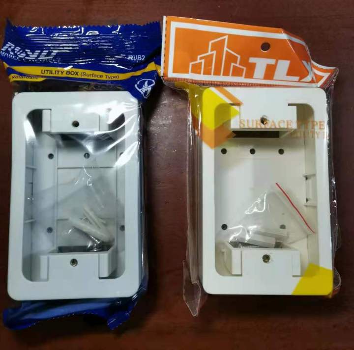 ROYU Surface Type Utility Box – Amco Electrical Box with Screw & Tox ...