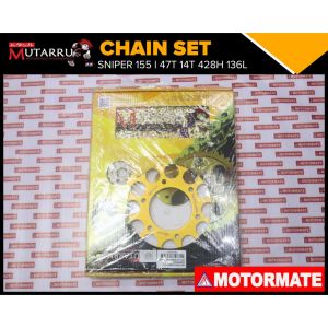 MUTARRU CHAINSET SNIPER 155 47T-14T-428H-136L