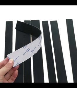 GLdailyToolsMix 1Pc Black Silicone Rubber Strip Self Adhesive Seal Gasket Anti-skid Shock Absorption Sealing Strip Length 300mm-1000mm Thickness 0.5/1/1.5/2/3mm