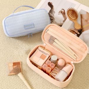 CHLOCH Large Capacity Makeup Bag Corduroy Multi-functional Toiletry Handbag Portable Handheld Bag Travel